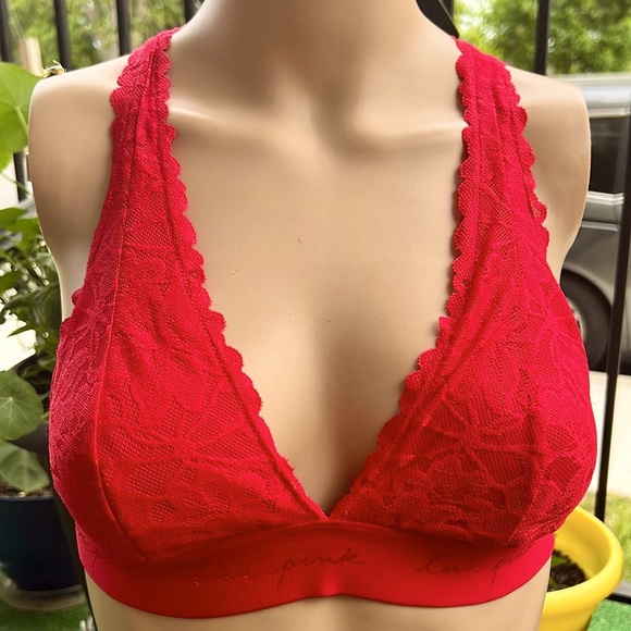 Pink V.S. Lace Bralette - Picture 13 of 14